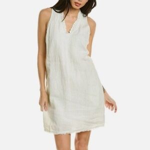NWT Tommy Bahama Two Palms Linen Shift Dress in Green Stripe | size medium